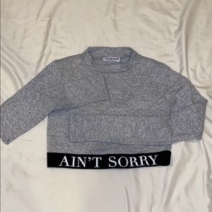 Fashion Nova crop top sweater